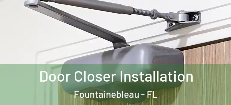  Door Closer Installation Fountainebleau - FL