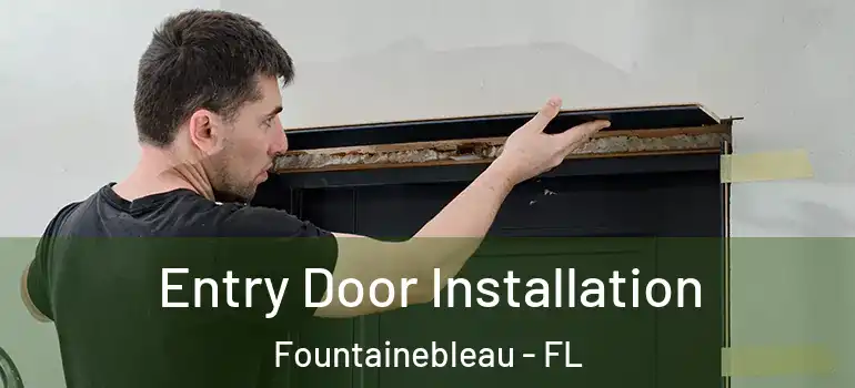  Entry Door Installation Fountainebleau - FL