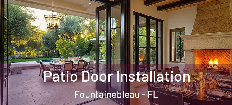  Patio Door Installation Fountainebleau - FL