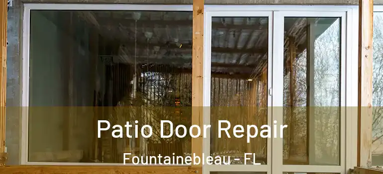  Patio Door Repair Fountainebleau - FL