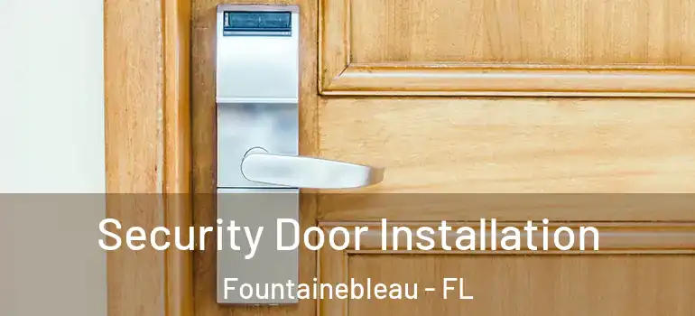  Security Door Installation Fountainebleau - FL