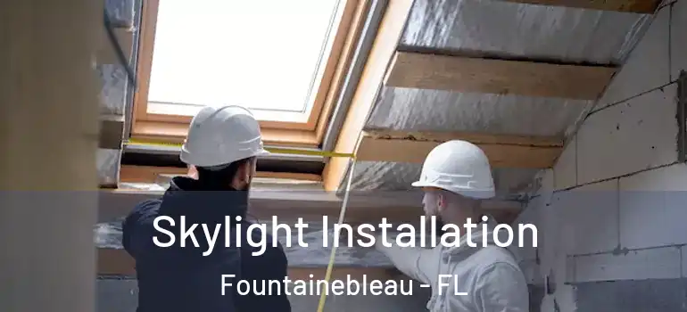  Skylight Installation Fountainebleau - FL