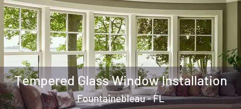  Tempered Glass Window Installation Fountainebleau - FL