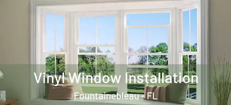  Vinyl Window Installation Fountainebleau - FL