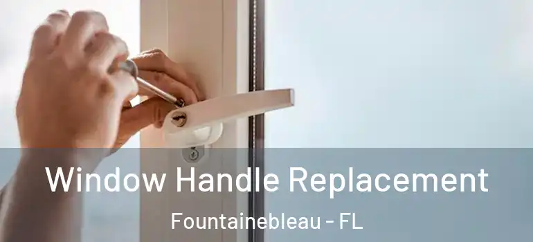  Window Handle Replacement Fountainebleau - FL