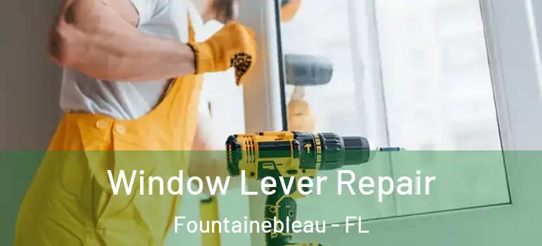  Window Lever Repair Fountainebleau - FL