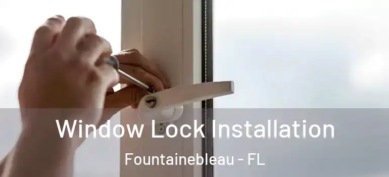 Window Lock Installation Fountainebleau - FL