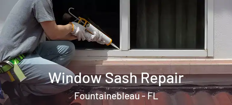  Window Sash Repair Fountainebleau - FL