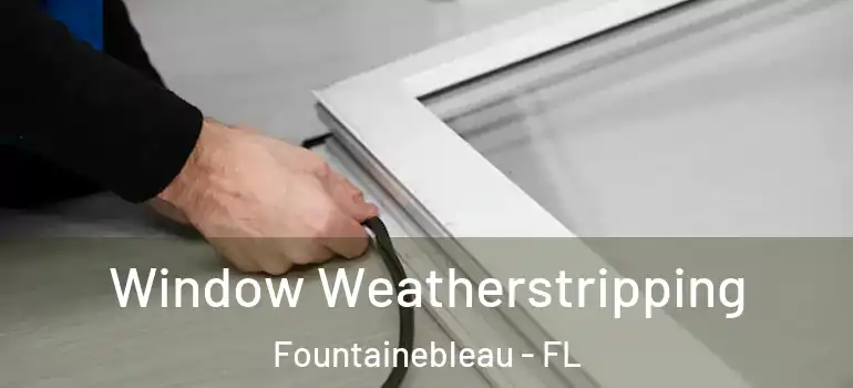  Window Weatherstripping Fountainebleau - FL