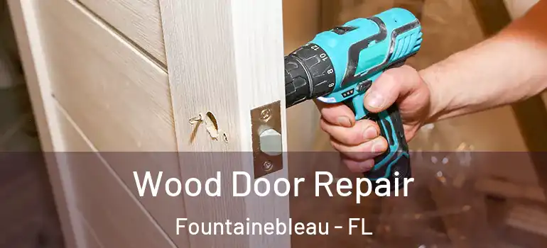  Wood Door Repair Fountainebleau - FL